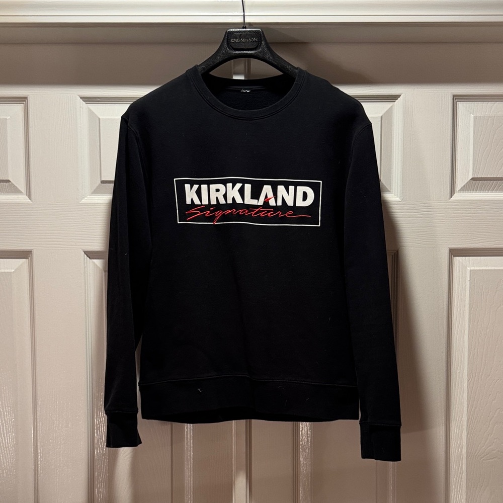 Kirkland Signature Men's Black Crewneck Sweater
